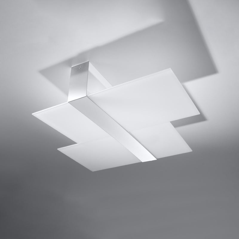 Plafon VERRE chrom LED 4000K - 65x50x11cm Sollux