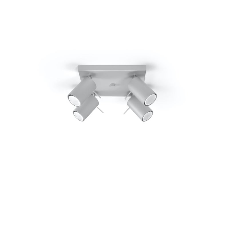 Plafon BRIIX 4 szary LED 4000K - 25x25x16cm Sollux