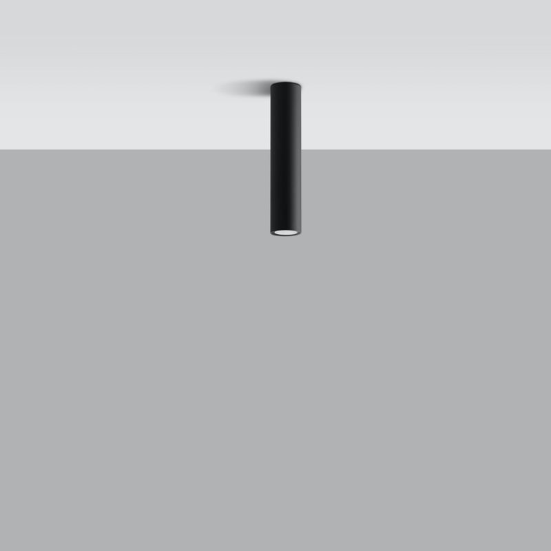 Plafon TORIS 30 czarny LED 4000K - 6x6x30cm Sollux