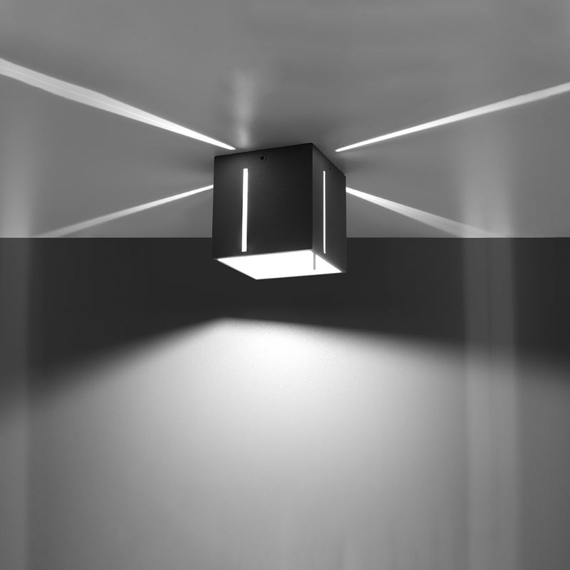 Plafon LUMINARA szary LED 3000K - 10x10x10cm Sollux