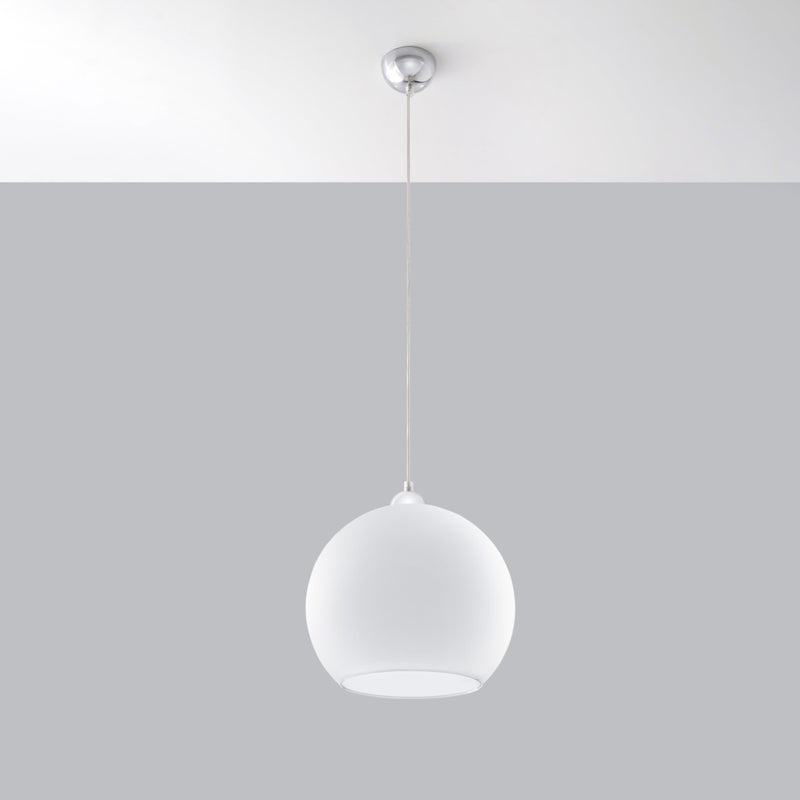 Lampa wisząca ESFERA biała LED 4000K - 30x30x120cm Sollux