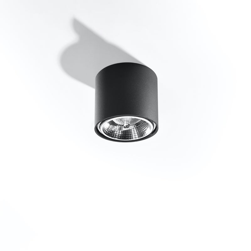 Plafon QIOLI czarny LED 4000K - 12x12x11cm Sollux