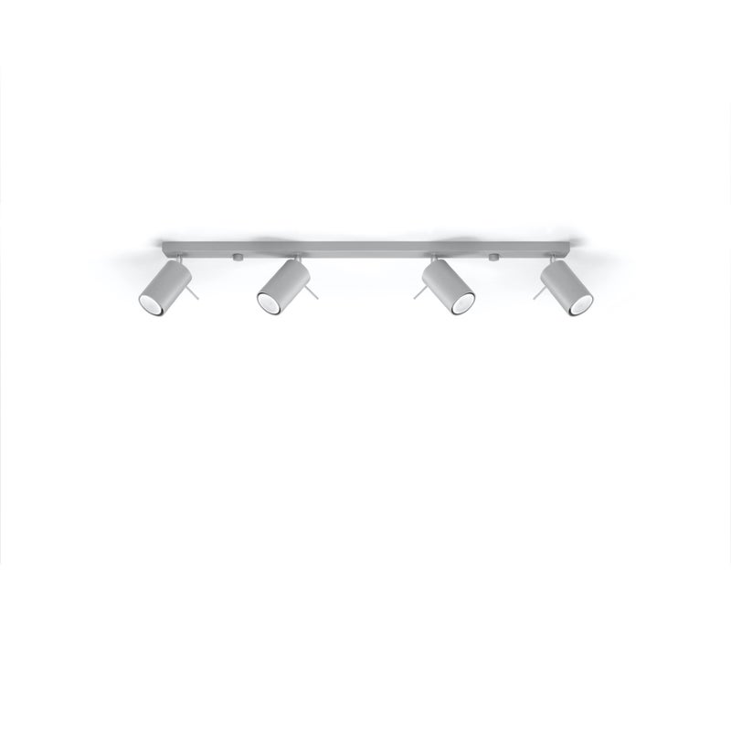 Plafon BRIIX 4L szary LED 4000K - 80x6x16cm Sollux