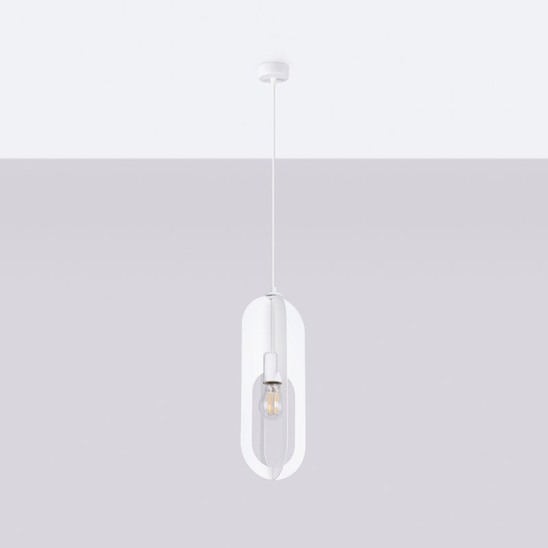 Lampa wisząca SYNEXUS 1 biała LED 4000K - 11x11x140cm Sollux