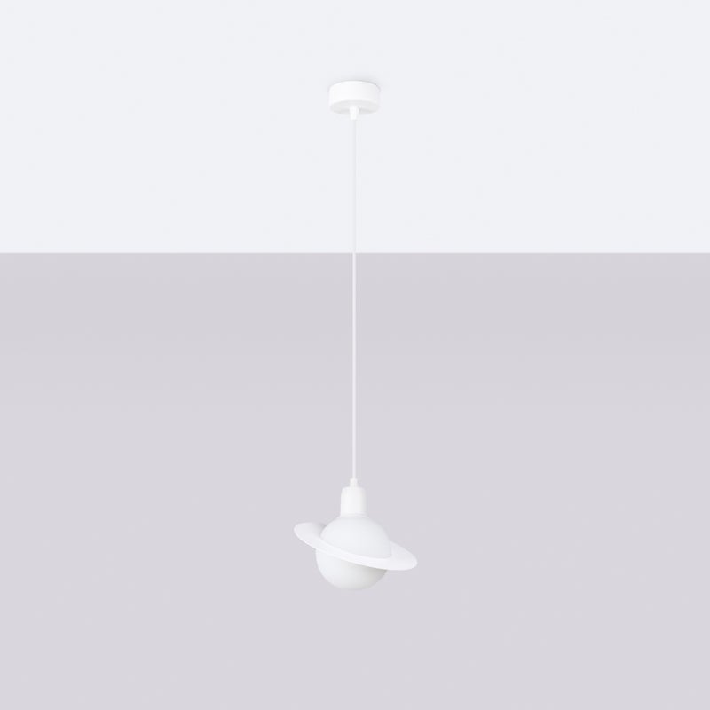Lampa wisząca GLOXO 1 biały LED 4000K - 20x20x125cm Sollux