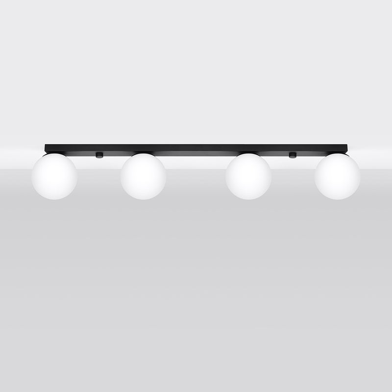 Plafon ZYNFI 4 czarny LED 4000K - 88x12x14.5cm Sollux