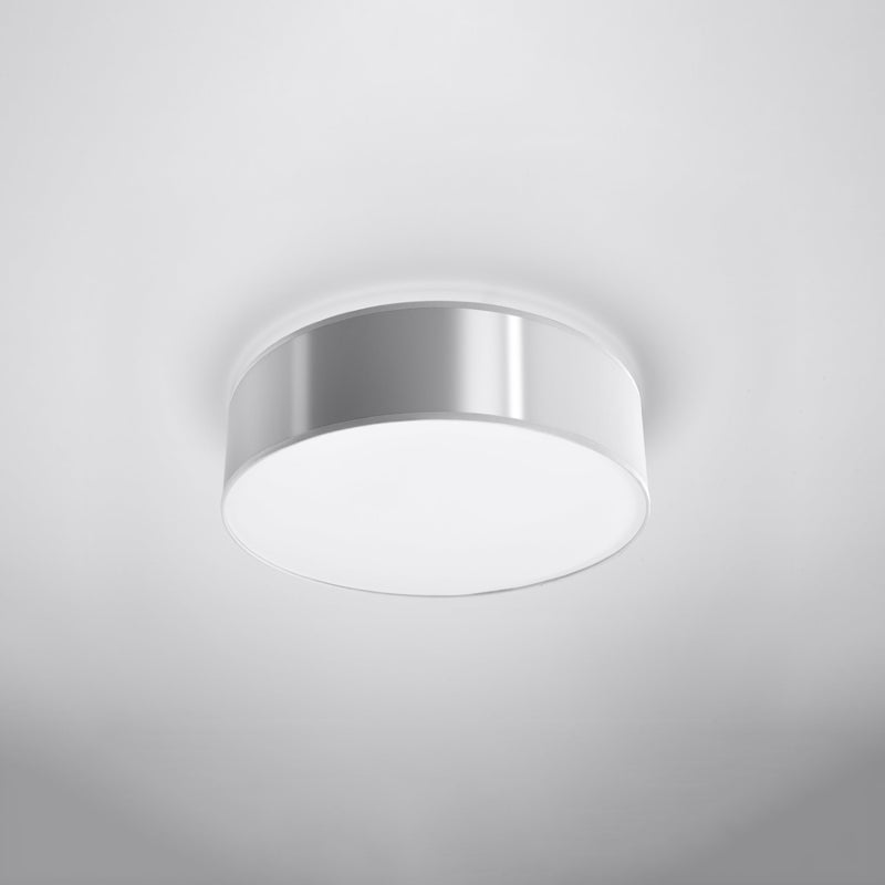 Plafon CERCLE 35 szara LED 4000K - 35x35x11cm Sollux