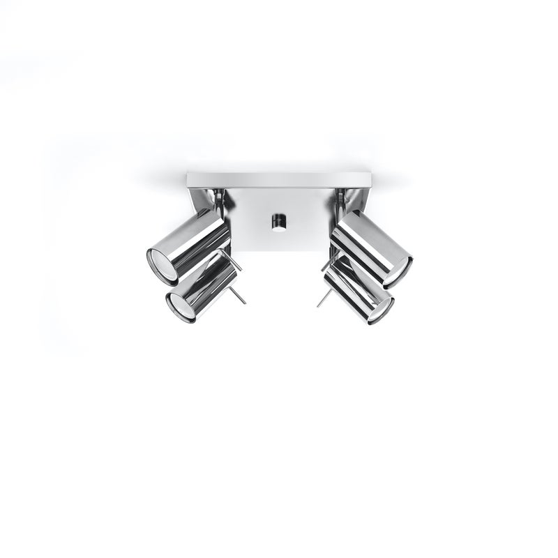 Plafon BRIIX 4 chrom LED 4000K - 25x25x16cm Sollux