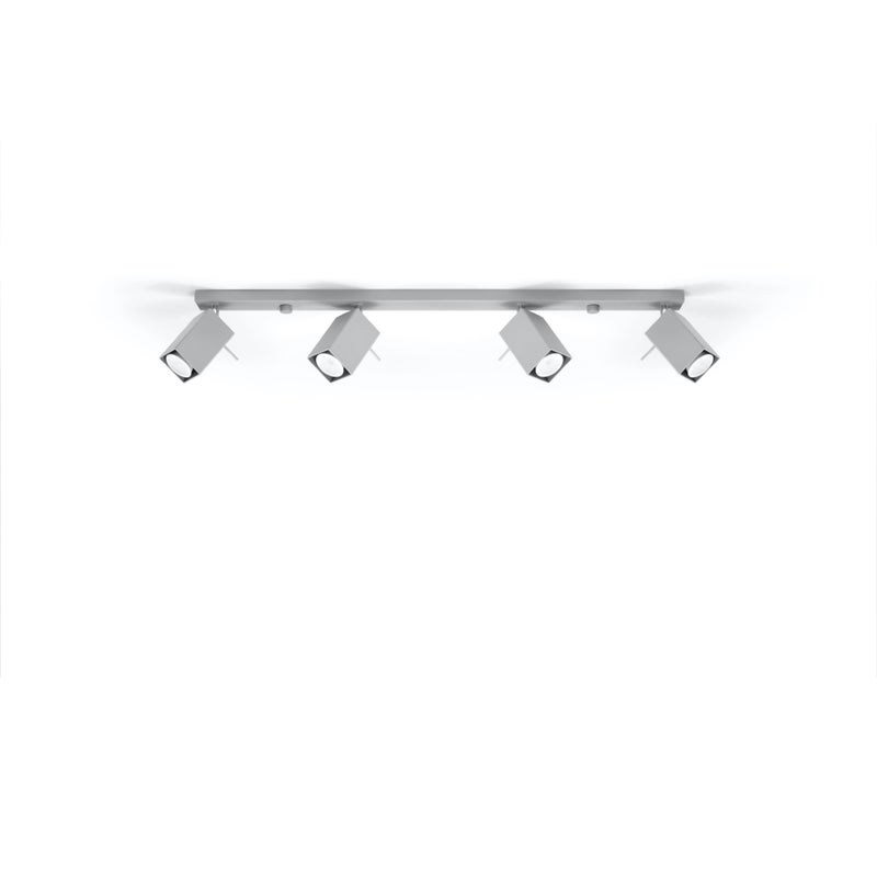 Plafon BRIOW 4L szary LED 4000K - 80x6x16cm Sollux
