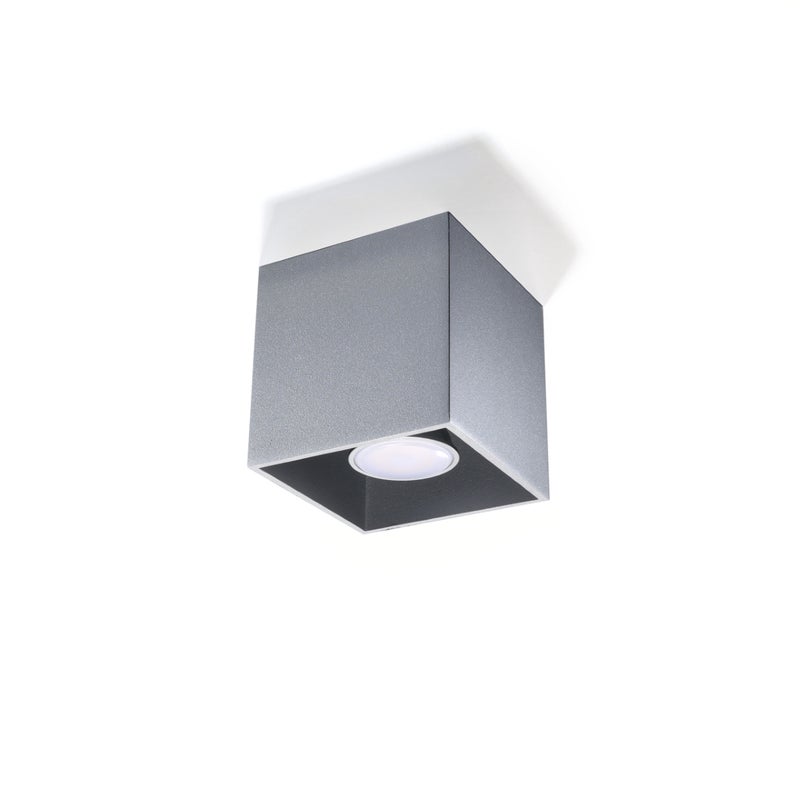 Plafon QUADX 1 szary LED 4000K - 10x10x10cm Sollux