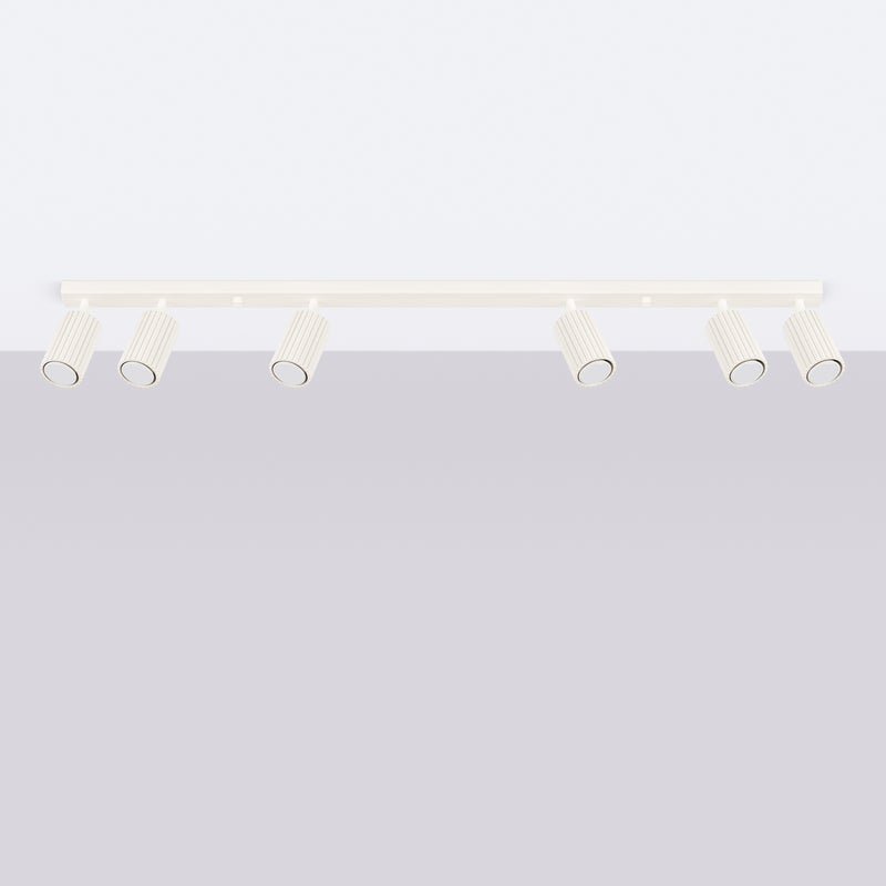 Plafon GLOOW 6L beżowy LED 4000K - 117x6.5x16.5cm Sollux