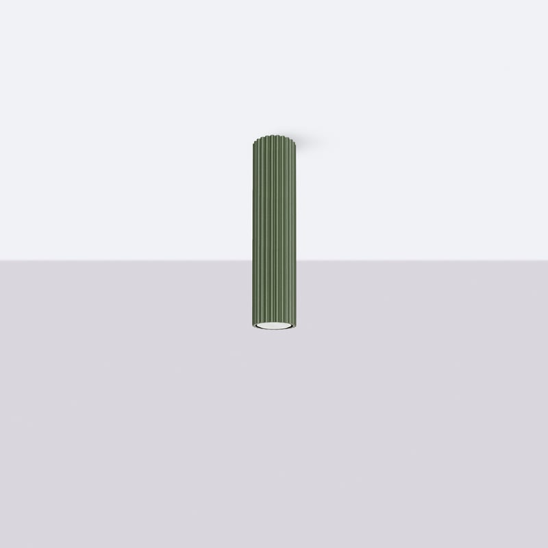 Plafon GLOOW 30 zielony oliwkowy LED 4000K - 6.5x6.5x30cm Sollux