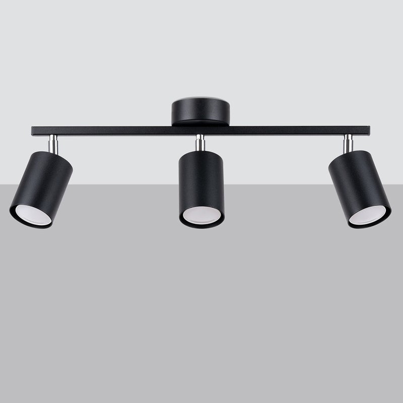 Plafon TORIM 3 czarny LED 4000K - 46x8x20cm Sollux