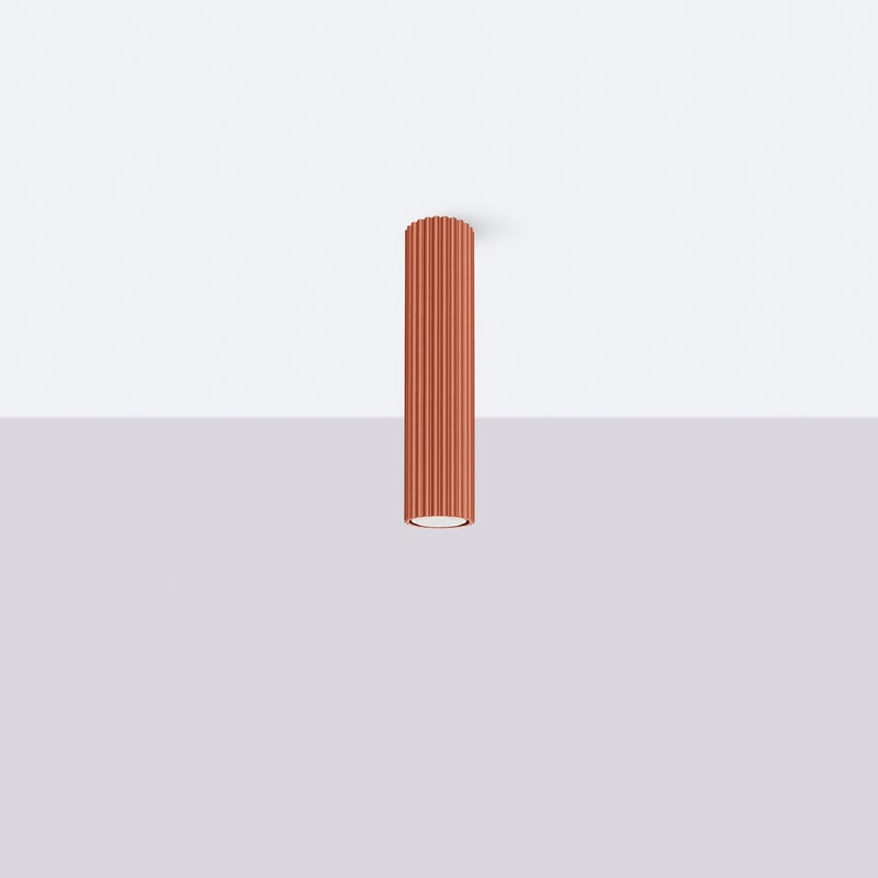 Plafon GLOOW 30 ochra czerwona LED 4000K - 6.5x6.5x30cm Sollux