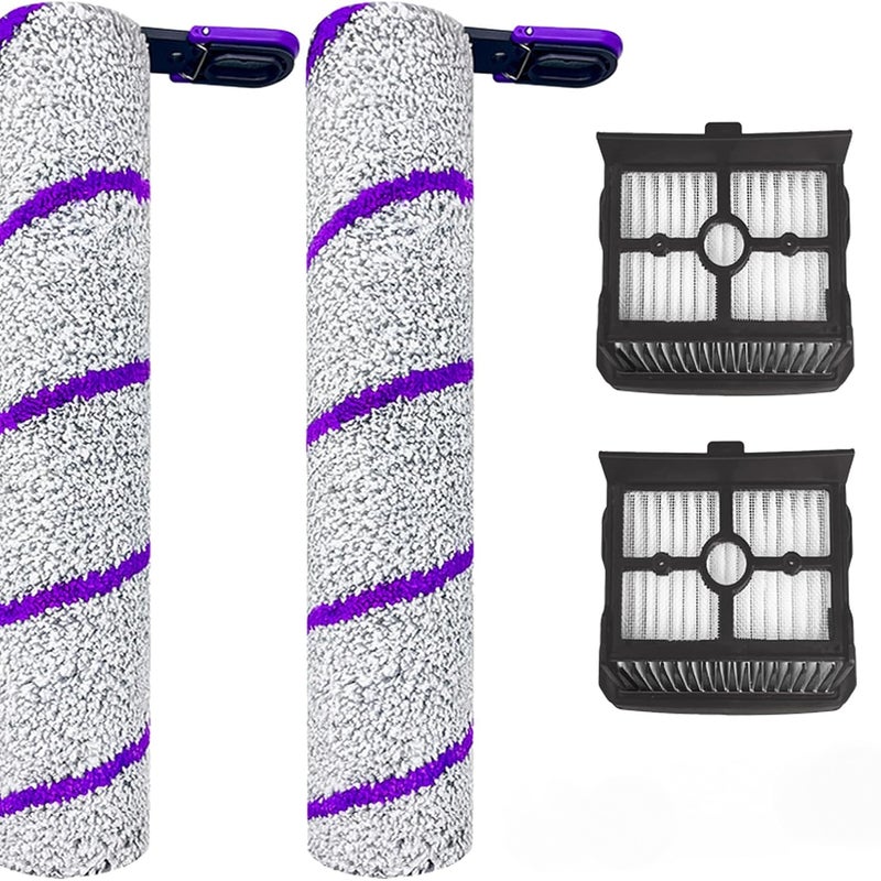 Zestaw 4 wymiennych szczotek obrotowych HEPA do odkurzacza na mokro i sucho Narwal S20 Pro – 2 szczotki obrotowe i 2 filtry HEPA