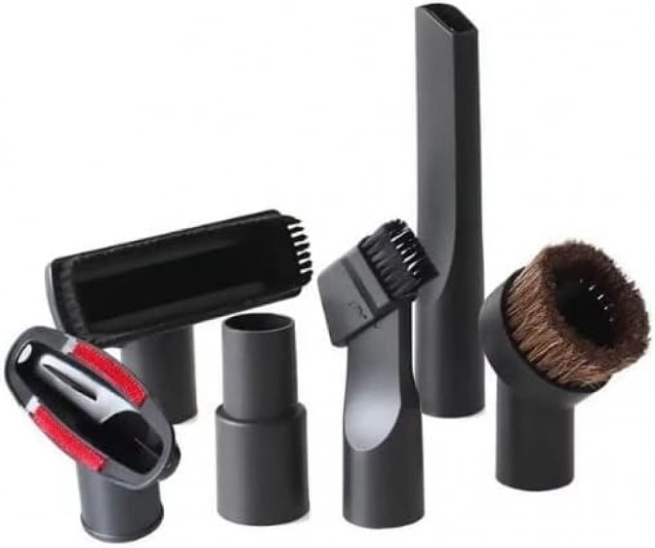 Zestaw 6 uniwersalnych końcówek do odkurzacza 32 mm/35 mm – końcówki do odkurzacza z adapterem do wszystkich rodzajów podłóg