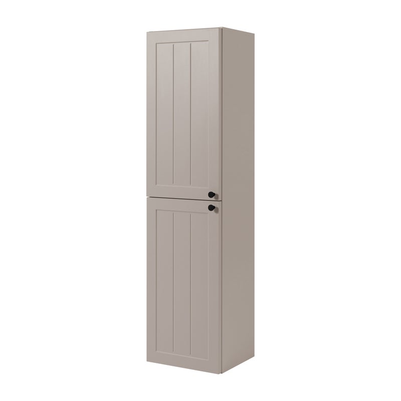 Klasyczna szafka łazienkowa z kaszmiru 35 x 136 x 27 cm, uchwyt czarny