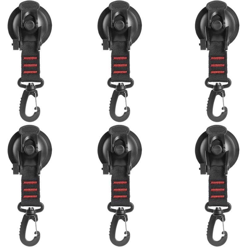 Zestaw 6 wytrzymałych przyssawek próżniowych z haczykami, przyssawki próżniowe, haczyki do łazienki, kuchni, na ręczniki kąpielowe, przyssawki kemping