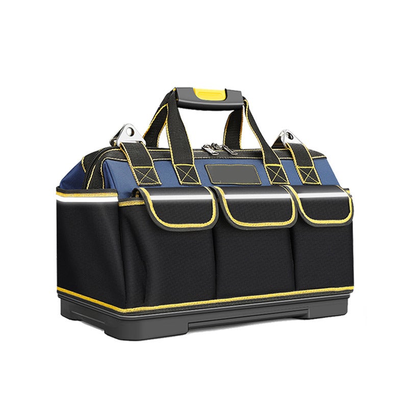 17-calowa wielofunkcyjna torba narzędziowa ze wzmocnionym dnem – wodoodporna torba narzędziowa z płótna Oxford 1680D dla elektryków i rzemieślników