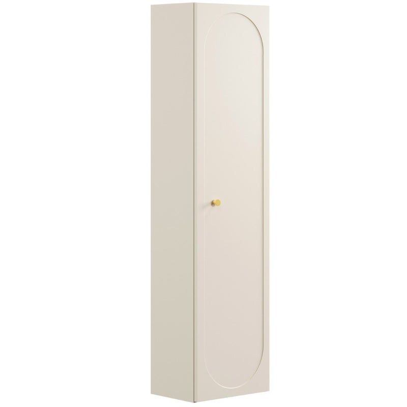 Słupek łazienkowy Donna Sand 140 cm beżowy frezowany MDF wiszący
