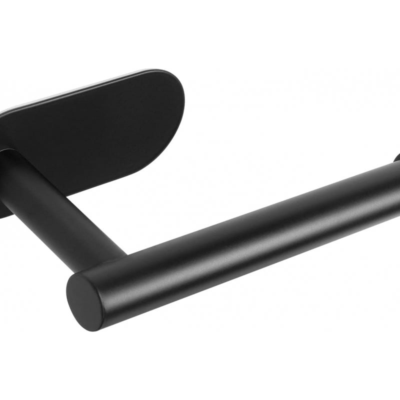 Uchwyt na papier toaletowy, ścienny, stal nierdzewna, 16 cm, 1 szt., czarny