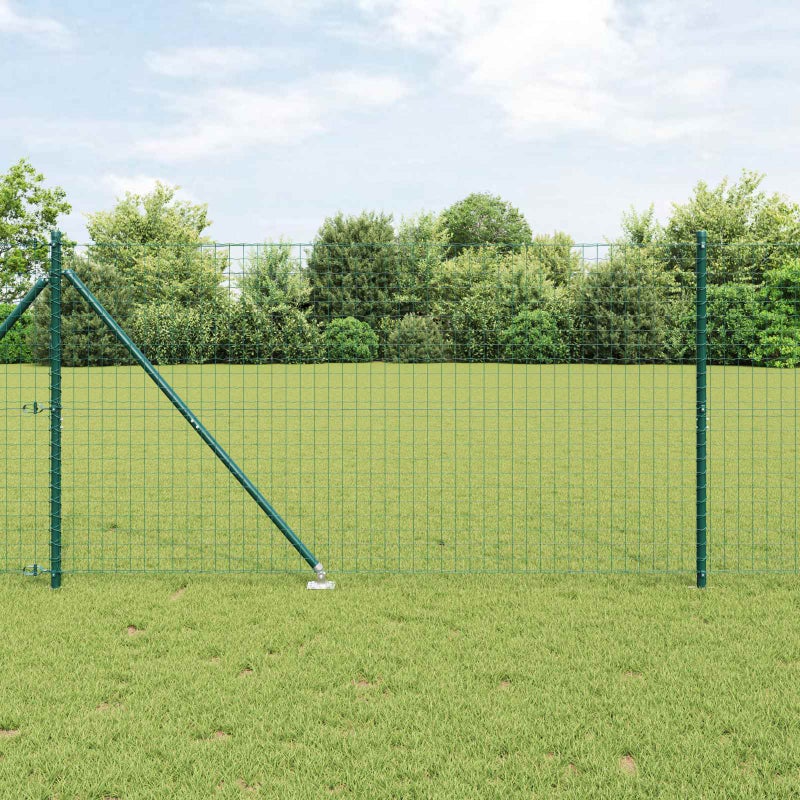 Słupek ogrodzeniowy. 52 pcs Szary 3,2 x 3,2 x 185 cm vidaXL