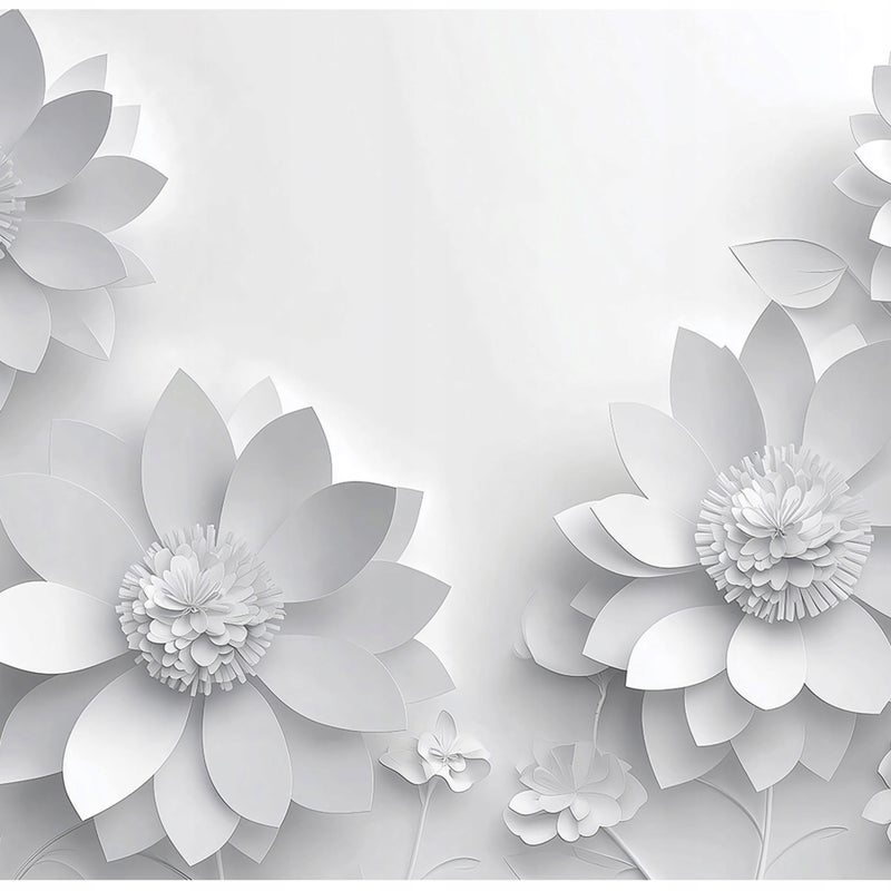 Fototapeta Kwiaty 3D Beton Abstrakcja 350x250 cm Tapeta Do Sypialni Salonu Kuchni Na Flizelinie