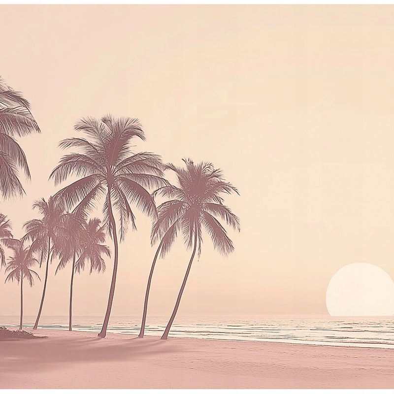 Fototapeta Plaża Palmy Pejzaż 350x250 cm Tapeta Do Sypialni Salonu Kuchni Na Flizelinie