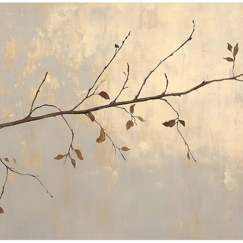 Fototapeta Abstrakcja Beton Gałązka 300x210 cm Tapeta Do Sypialni Salonu Kuchni Na Flizelinie