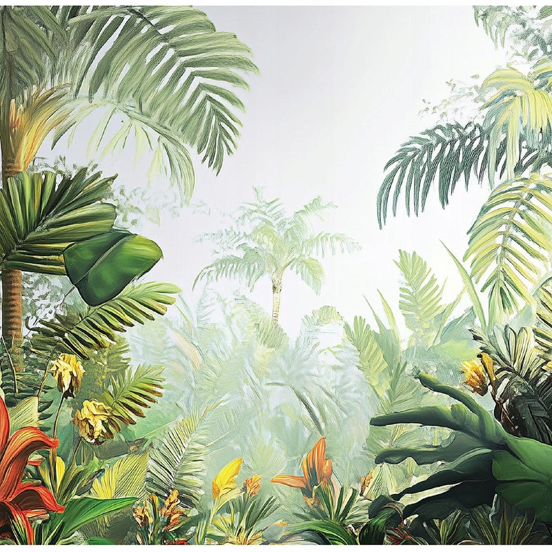 Fototapeta 3D Dżungla Liście Las Tropikalny 250x175 cm Tapeta Do Sypialni Salonu Kuchni Na Flizelinie