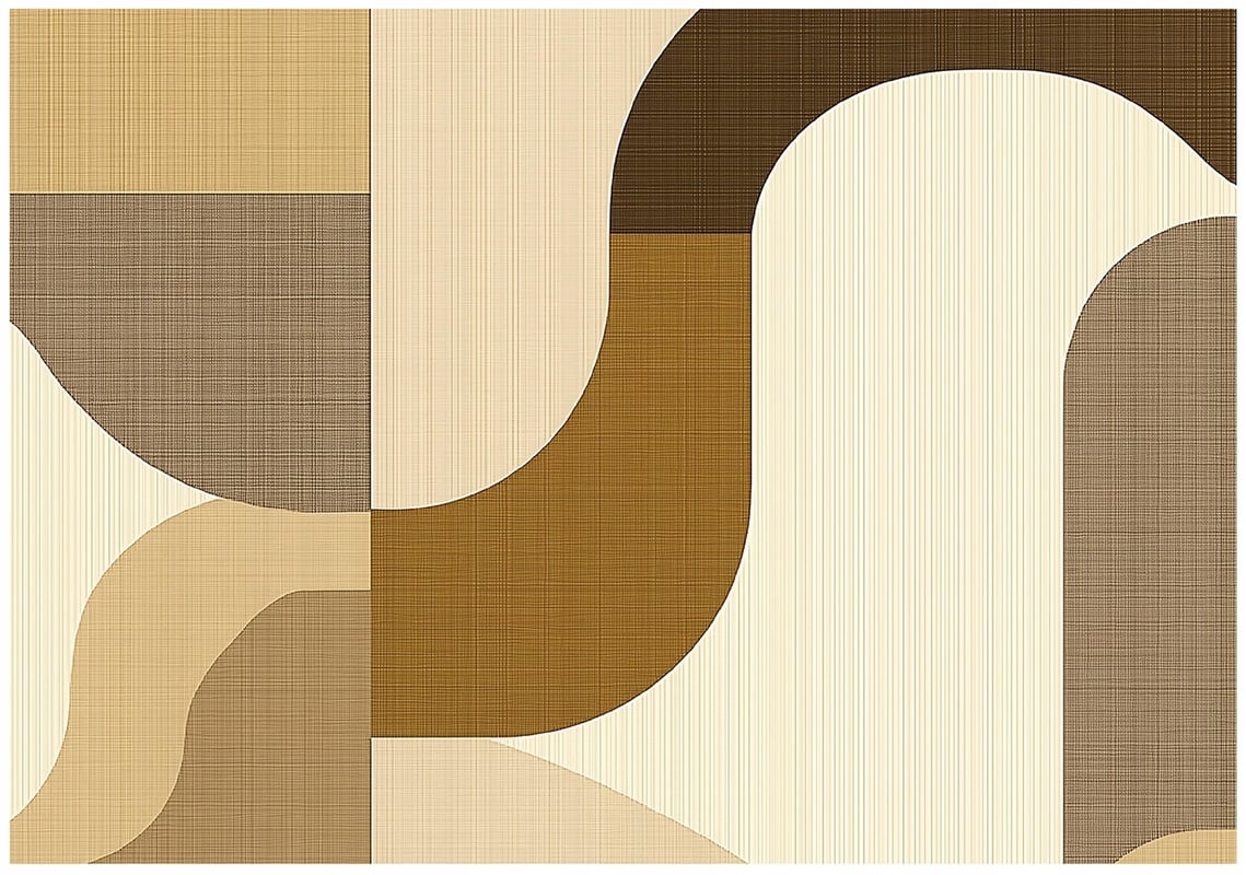 Fototapeta Boho Abstrakcja Beżowy 300x210 cm Tapeta Do Sypialni Salonu Kuchni Na Flizelinie