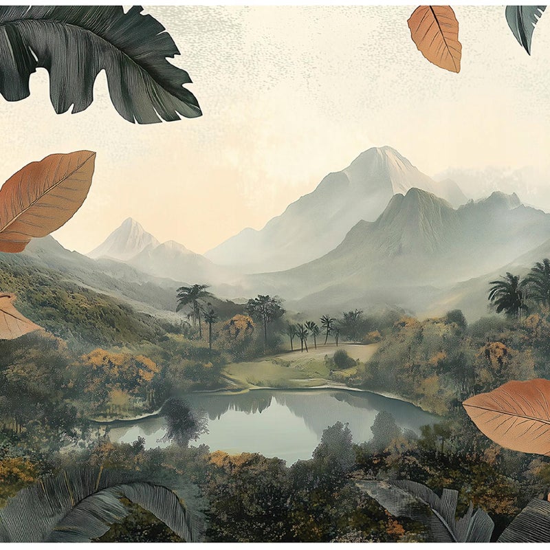 Fototapeta 3D Krajobraz Góry Natura Drzewa 250x175 cm Tapeta Do Sypialni Salonu Kuchni Na Flizelinie