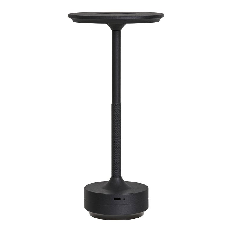 Lyneham Lampa stołowa LED ładowalna czarna.
