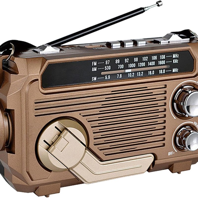 Radio przetrwania zasilane ręcznie energią słoneczną Bezprzewodowe radio przetrwania zasilane bateryjnie z ładowarką 3-drożną i latarką
