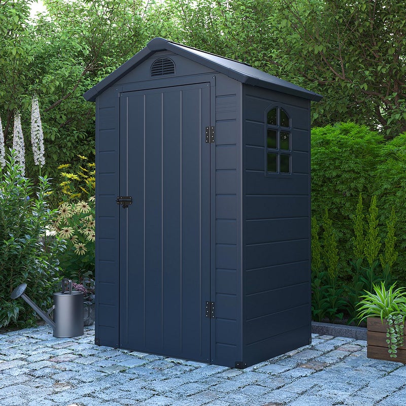 Schowek ogrodowy z antracytowej żywicy 1,39 m² - CESIO