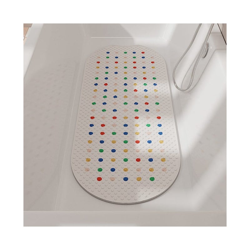 Mata antypoślizgowa do wanny i prysznica, 40×100 cm, antypoślizgowa, ochrona dla dzieci, biała