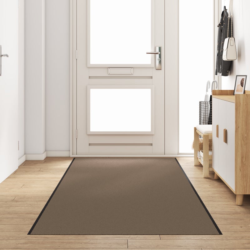 Dywanik wejściowy Inny Beżowy i czarny 120 x 350 cm vidaXL