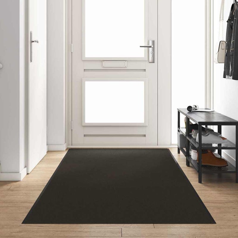 Dywanik wejściowy Inny Czarny 120 x 350 cm Poliamid i PVC vidaXL