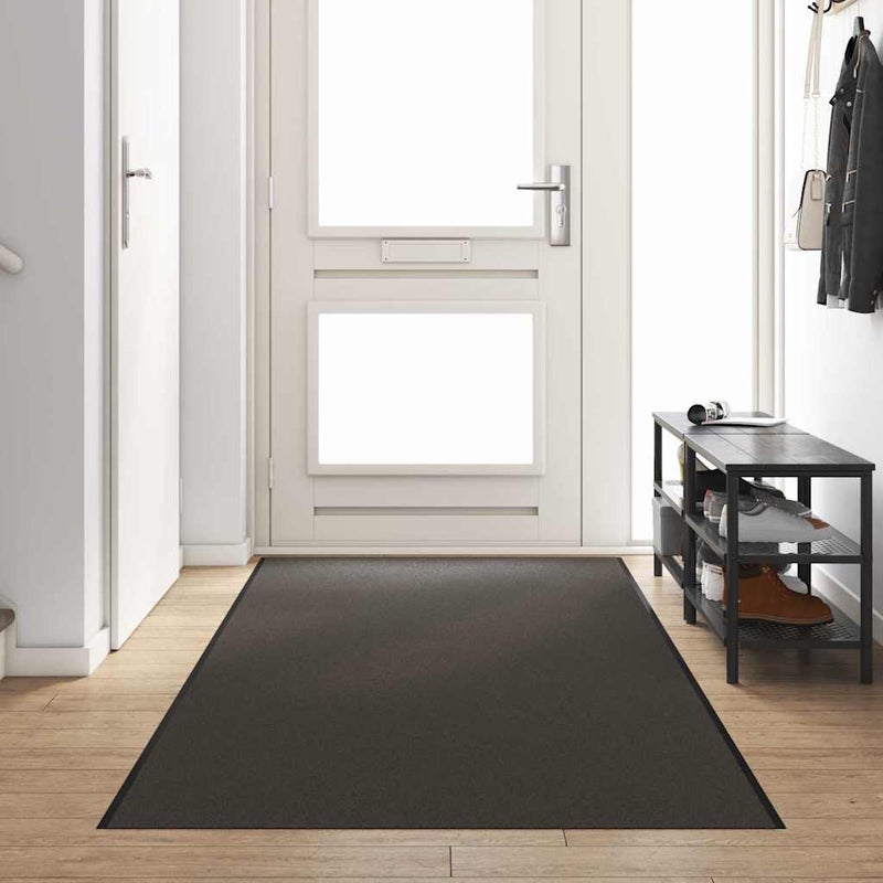 Dywanik wejściowy Inny Antracytowy i czarny 120 x 350 cm vidaXL
