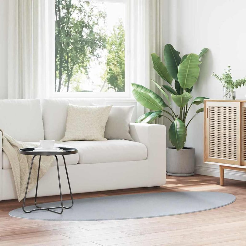 Dywan HUARTE Szary 100 x 200 cm Poliester vidaXL