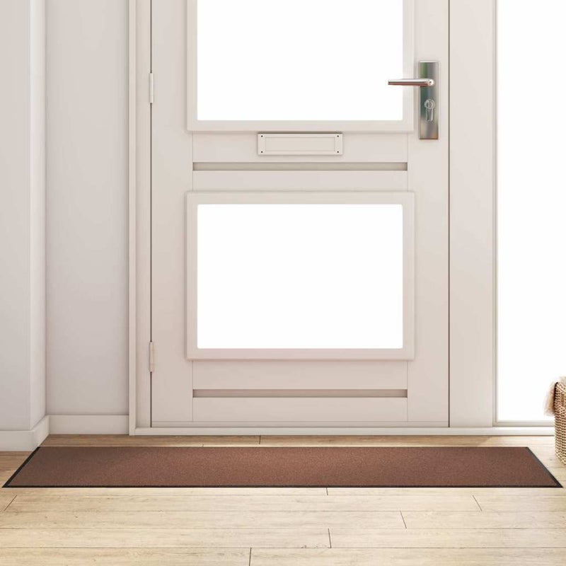 Dywanik wejściowy Inny Brązowy i czarny 60 x 180 cm vidaXL