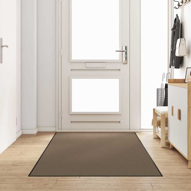 Dywanik wejściowy Inny Beżowy i czarny 120 x 250 cm vidaXL