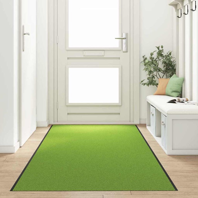 Dywanik wejściowy Zielony i Czarny 120 x 350 cm Poliamid i PVC vidaXL