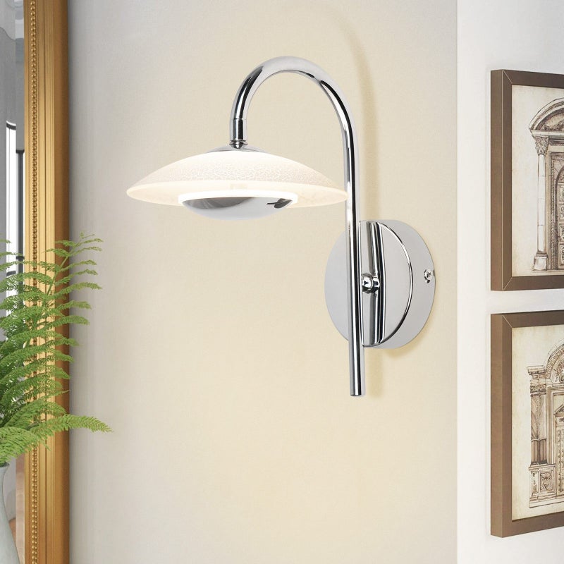 NETTLIFE LED Kinkiet, Nowoczesny Design, Oświetlenie Wewnętrzne, Oświetlenie Korytarza, Szkło 3000K, Do Klatki Schodowej Hotelu