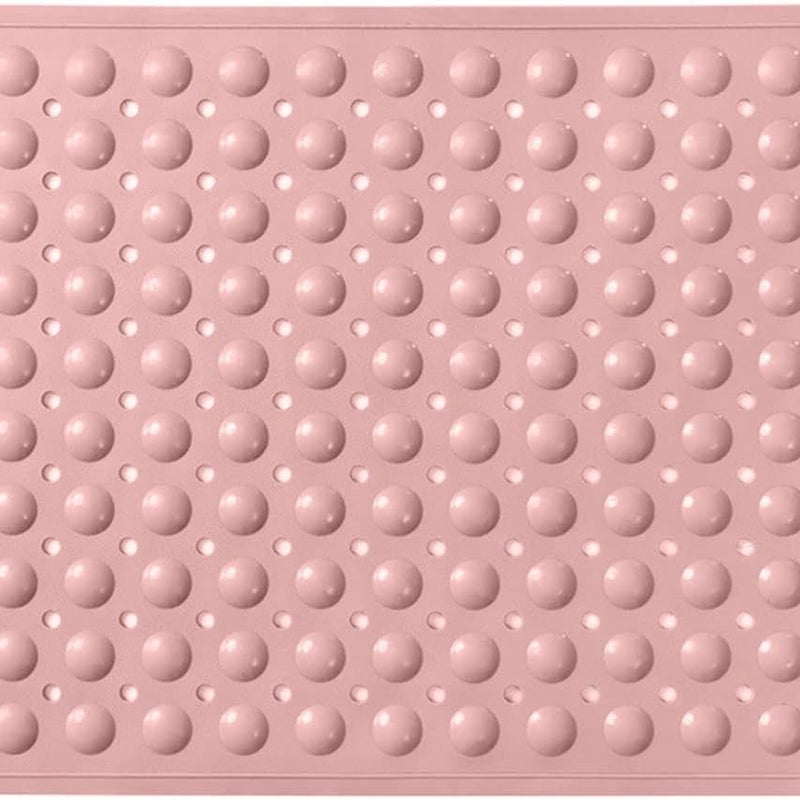 70 x 40 cm Mata antypoślizgowa do kąpieli z przyssawkami Wygodna mata prysznicowa Masaż Mata antypoślizgowa Prysznic Możliwość prania w pralce Różowy