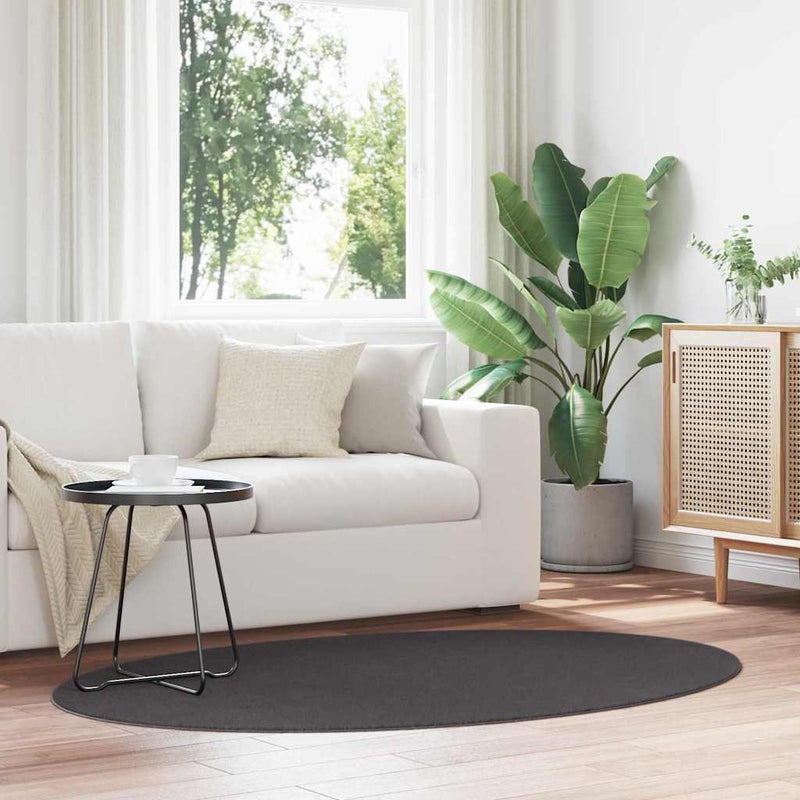 Dywan HUARTE Antracyt 100 x 200 cm 100% poliester vidaXL