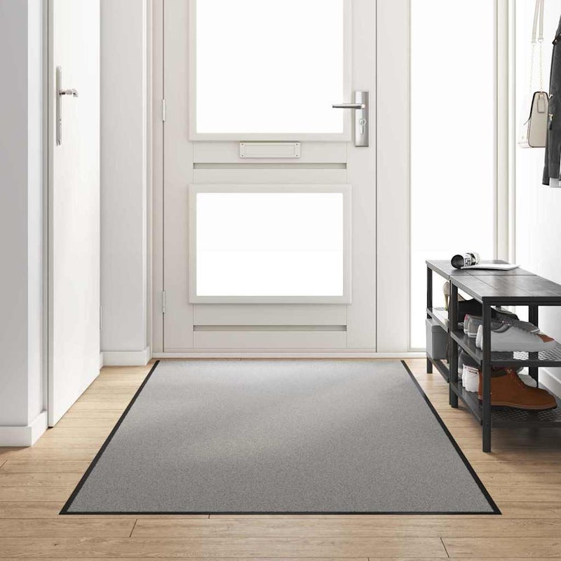 Dywanik wejściowy Inny Szary i czarny 120 x 250 cm vidaXL