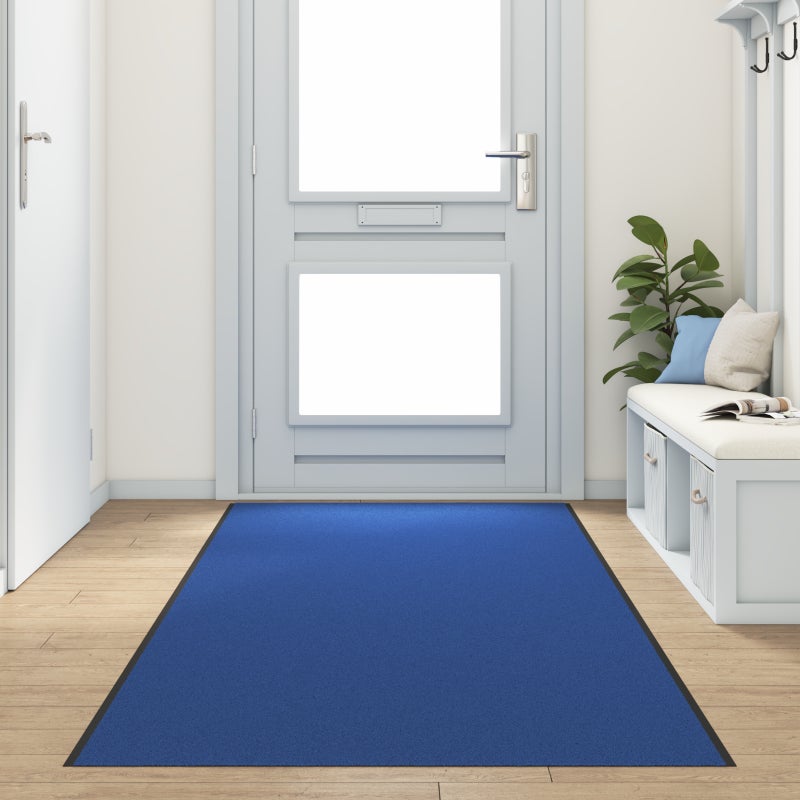 Dywanik wejściowy Inny Niebieski i Czarny 120 x 350 cm vidaXL