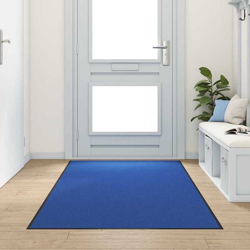 Dywanik wejściowy Inny Niebieski i Czarny 120 x 250 cm vidaXL