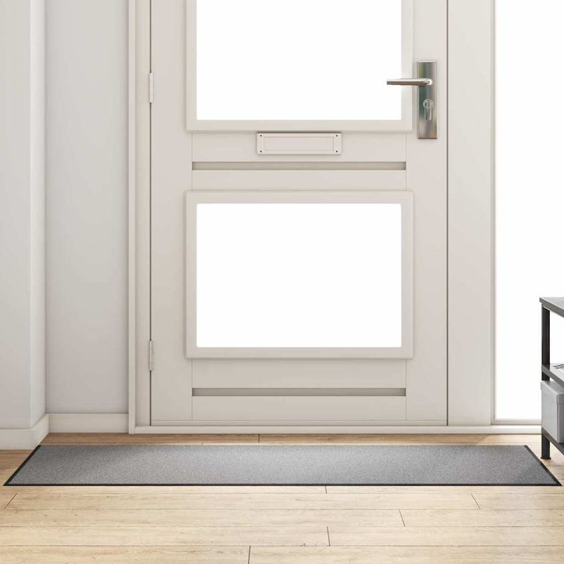 Dywanik wejściowy Inny Szary i czarny 60 x 180 cm vidaXL